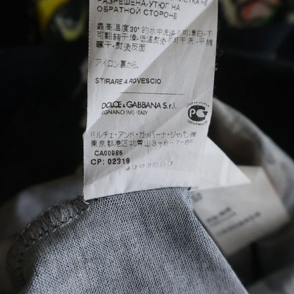 Dolce & Gabbana Maria King T-Shirt Allover Pattern Short Sleeve Navy — view 8