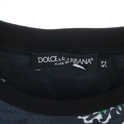 Dolce & Gabbana Maria King T-Shirt Allover Pattern Short Sleeve Navy — view 6