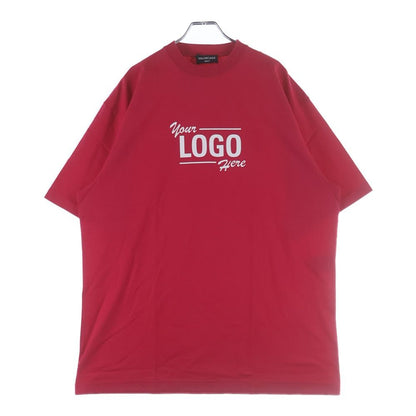 Balenciaga Logo Here Flatground T-Shirt Print Short Sleeve Pink