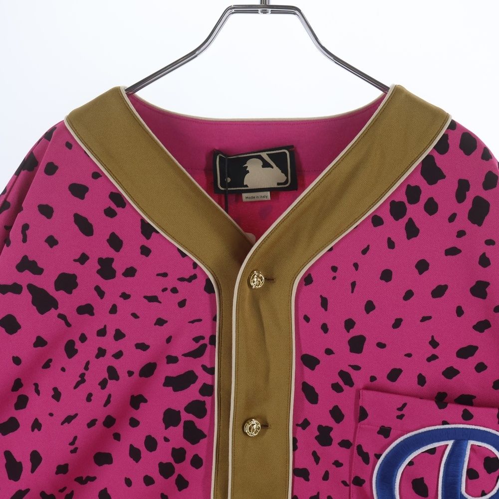 Gucci Mlb Animal Bowlling SS Shirts Bow Ring Short Sleeve Shirt All Over — view 3