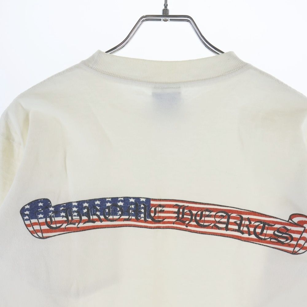 Chrome Hearts Vintage US Scrl L S Tee Stars and Stripes Scroll Logo Print Long — view 4