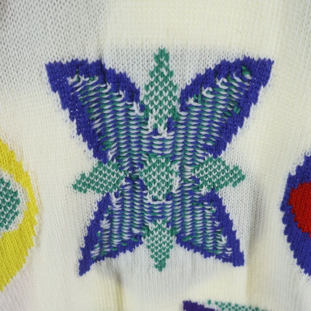 Louis Vuitton Jacquard Multi Monogram Flower Middle Gauge Wool Knit Sweater Utf — view 6