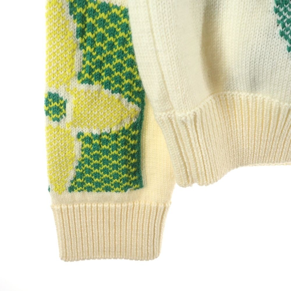 Louis Vuitton Jacquard Multi Monogram Flower Middle Gauge Wool Knit Sweater Utf — view 5
