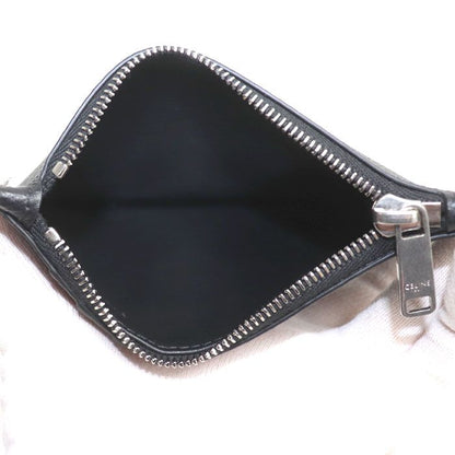Celine Compact Card Holder with Zip Coin Case Black — view 3
