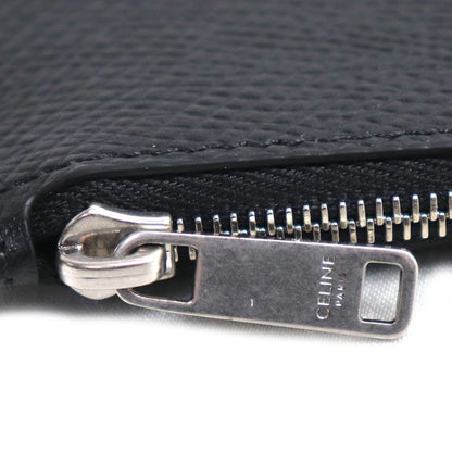Celine Compact Card Holder with Zip Coin Case Black — view 4