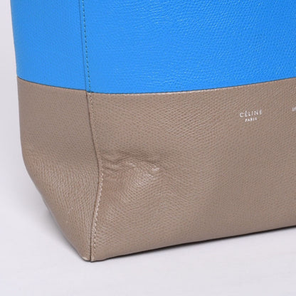 Celine Tote Bag 2-Way Small Vertical Leather Blue Khaki — view 8