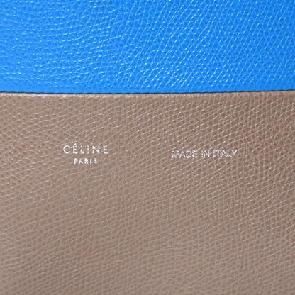 Celine Tote Bag 2-Way Small Vertical Leather Blue Khaki — view 7