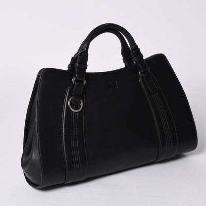 Loewe Camoscio Anagram Logo Leather Tote Bag — view 3