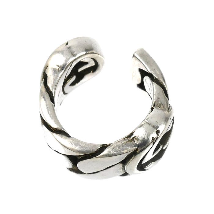 Gucci 925 Sterling Silver Interlocking Earrings Single — view 5