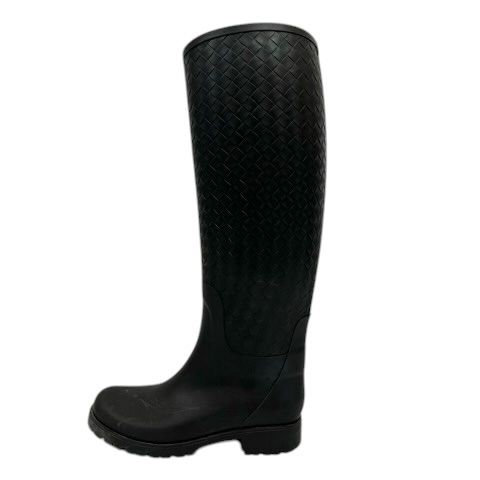 Bottega Veneta Rain Boots Intrecciato Long Length 35 Black — view 5