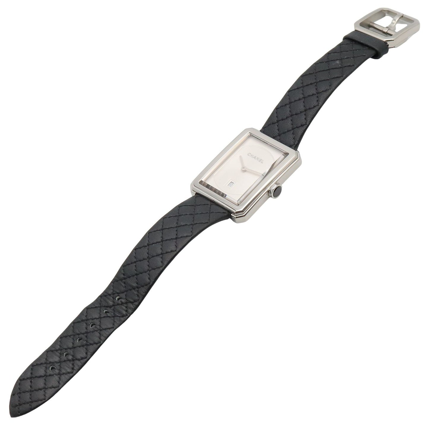 Chanel Watch Boyfriend White Stainless Steel Leather — view 4