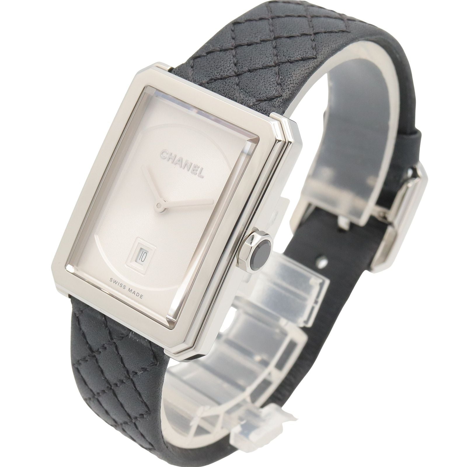 Chanel Watch Boyfriend White Stainless Steel Leather — view 2