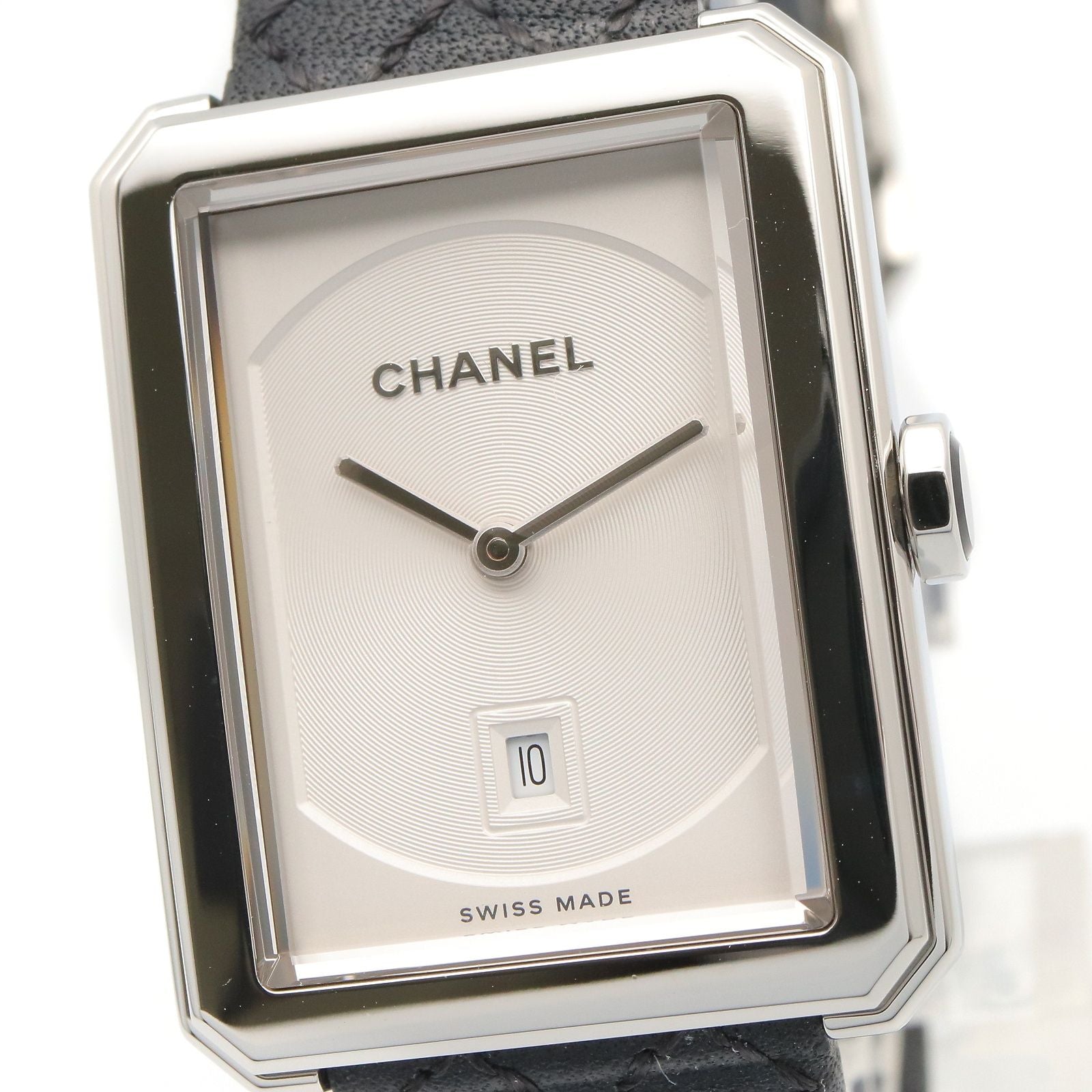 Chanel Watch Boyfriend White Stainless Steel Leather — view 3
