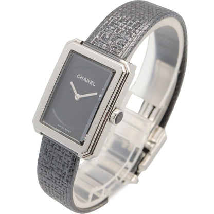 Chanel Watch Boyfriend Tweed Black Stainless Steel — view 2