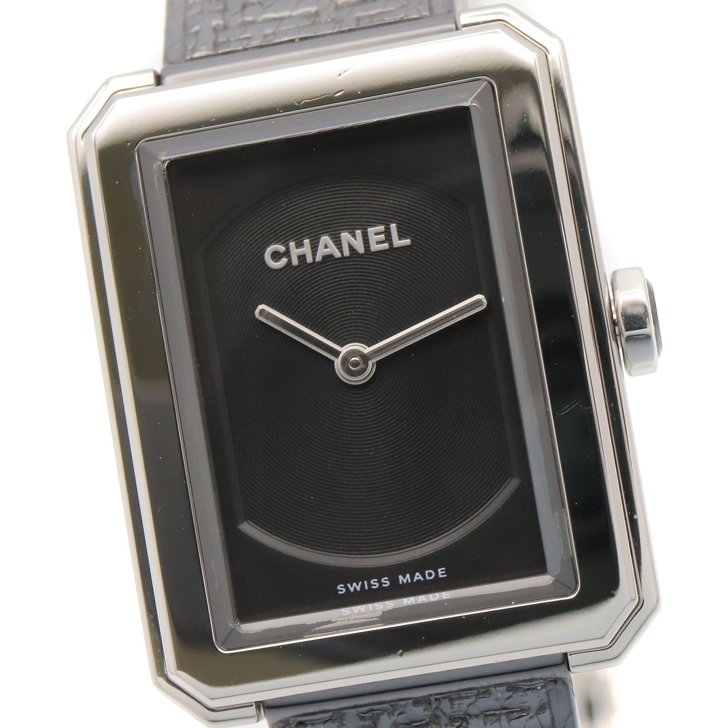 Chanel Watch Boyfriend Tweed Black Stainless Steel — view 3