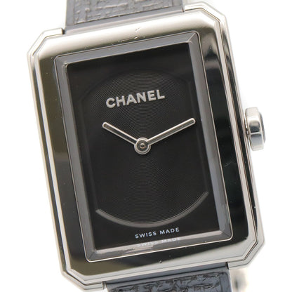 Chanel Watch Boyfriend Tweed Black Stainless Steel — view 3