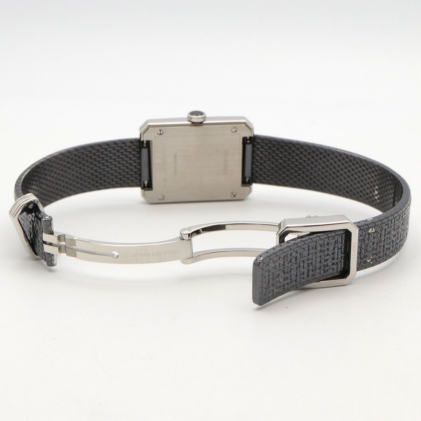 Chanel Watch Boyfriend Tweed Black Stainless Steel — view 6