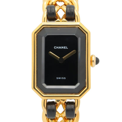 Chanel Watch Premiere S Black Leather