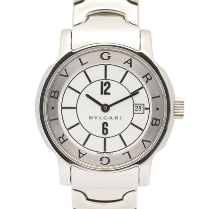 Bvlgari Watch Solo Tempo White Stainless Steel