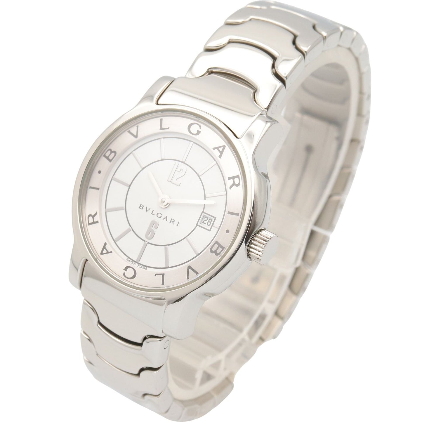 Bvlgari Watch Solo Tempo White Stainless Steel — view 2