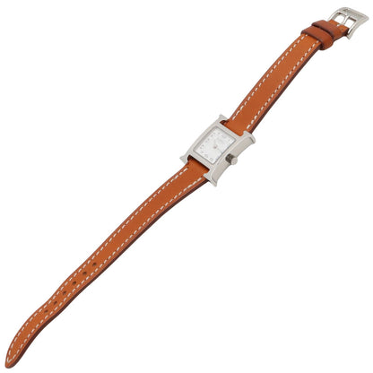Hermes Watch Mini White Stainless Steel Leather — view 4