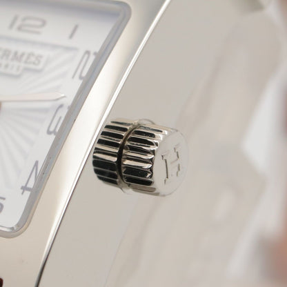 Hermes Watch Mini White Stainless Steel Leather — view 7