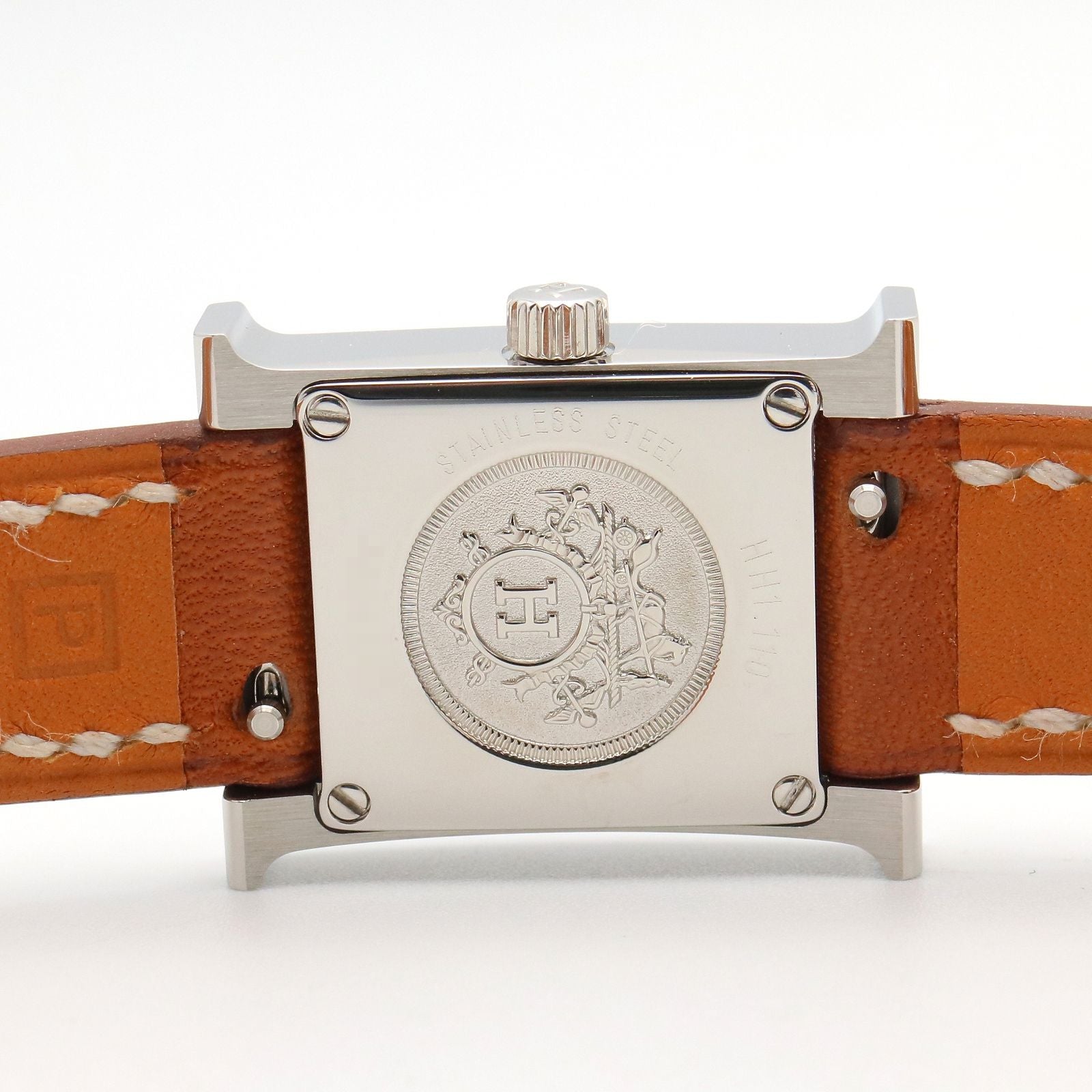Hermes Watch Mini White Stainless Steel Leather — view 6