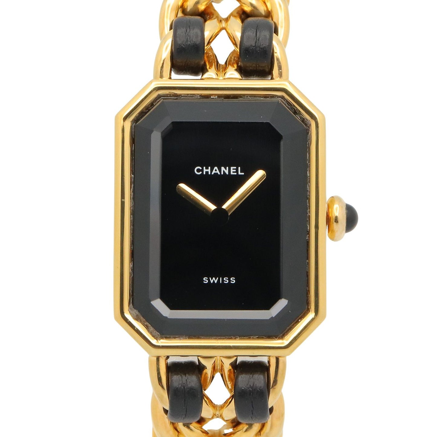 Chanel Watch Premiere S Black Leather