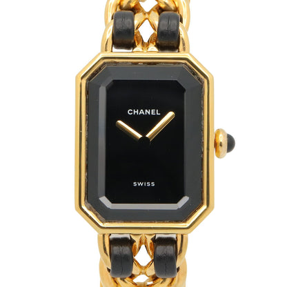 Chanel Watch Premiere S Black Leather