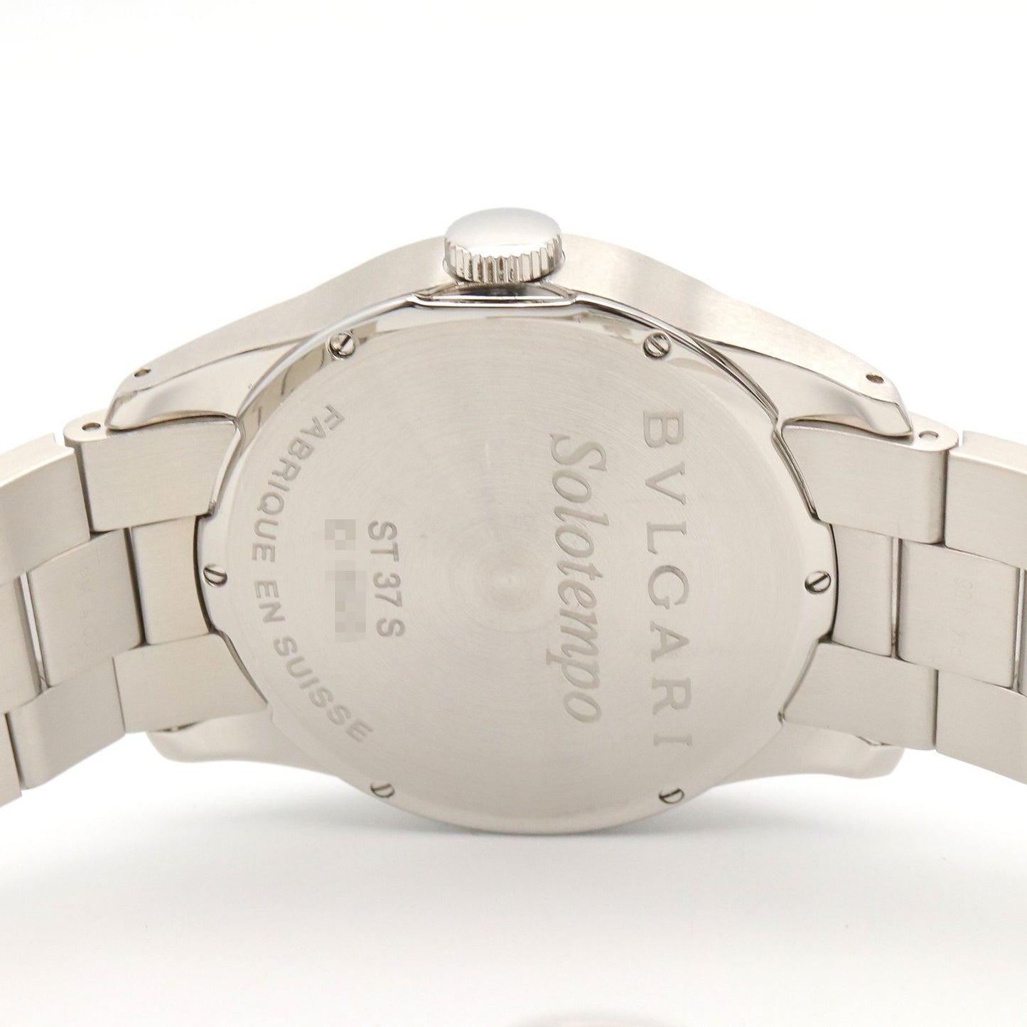 Bvlgari Watch Solo Tempo Black Stainless Steel — view 5