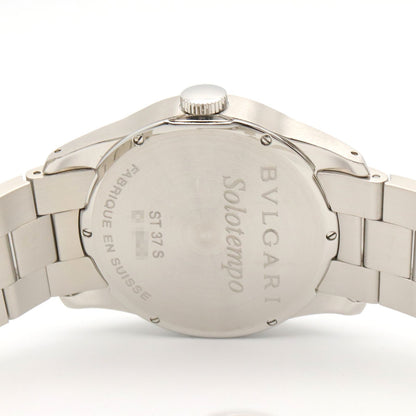 Bvlgari Watch Solo Tempo Black Stainless Steel — view 5