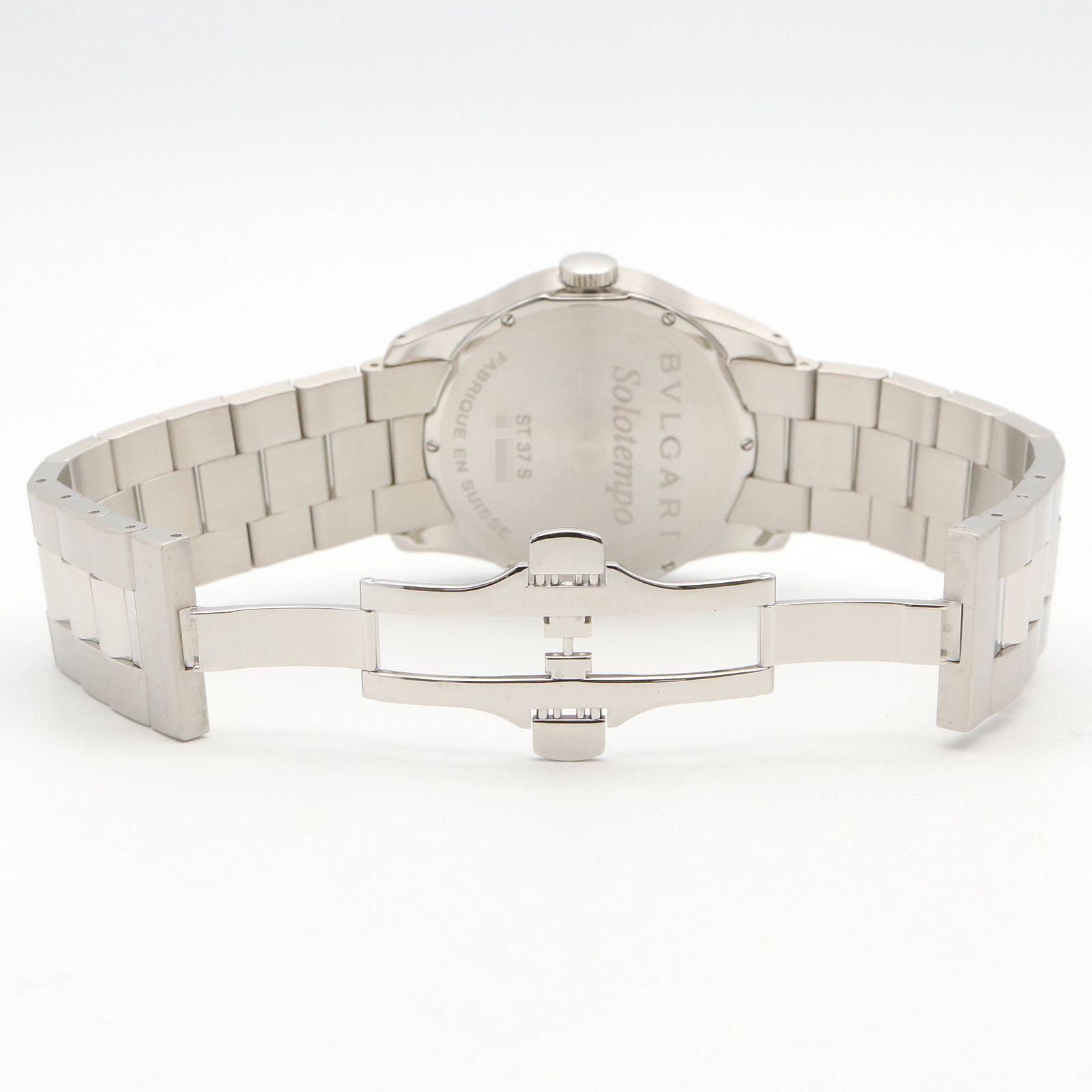 Bvlgari Watch Solo Tempo Black Stainless Steel — view 4