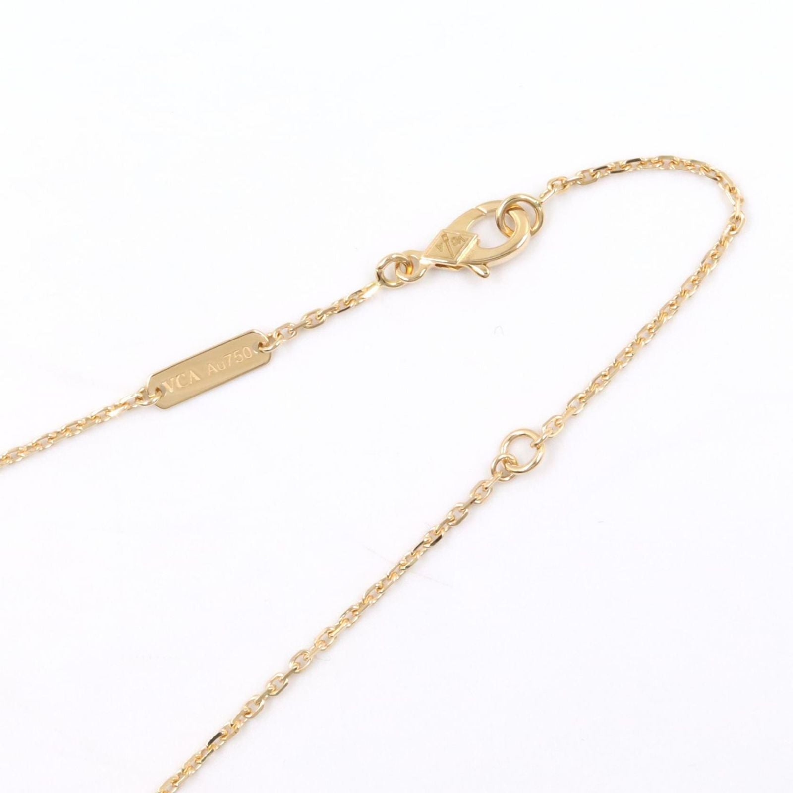 Van Cleef & Arpels Necklace Vintage Alhambra 37 41.5 cm 18k Diamond Blue Ageto — view 4