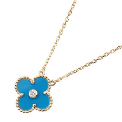 Van Cleef & Arpels Necklace Vintage Alhambra 37 41.5 cm 18k Diamond Blue Ageto