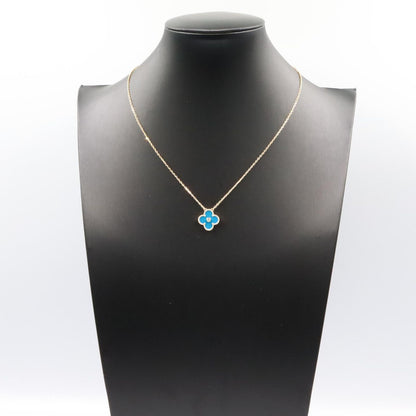 Van Cleef & Arpels Necklace Vintage Alhambra 37 41.5 cm 18k Diamond Blue Ageto — view 6
