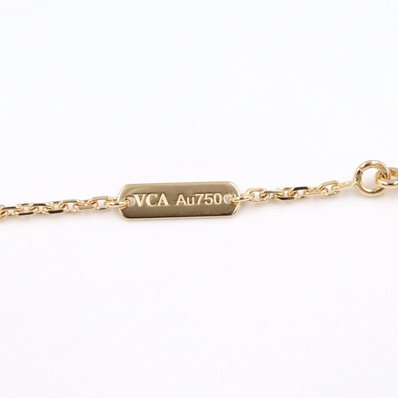 Van Cleef & Arpels Necklace Vintage Alhambra 37 41.5 cm 18k Diamond Blue Ageto — view 3
