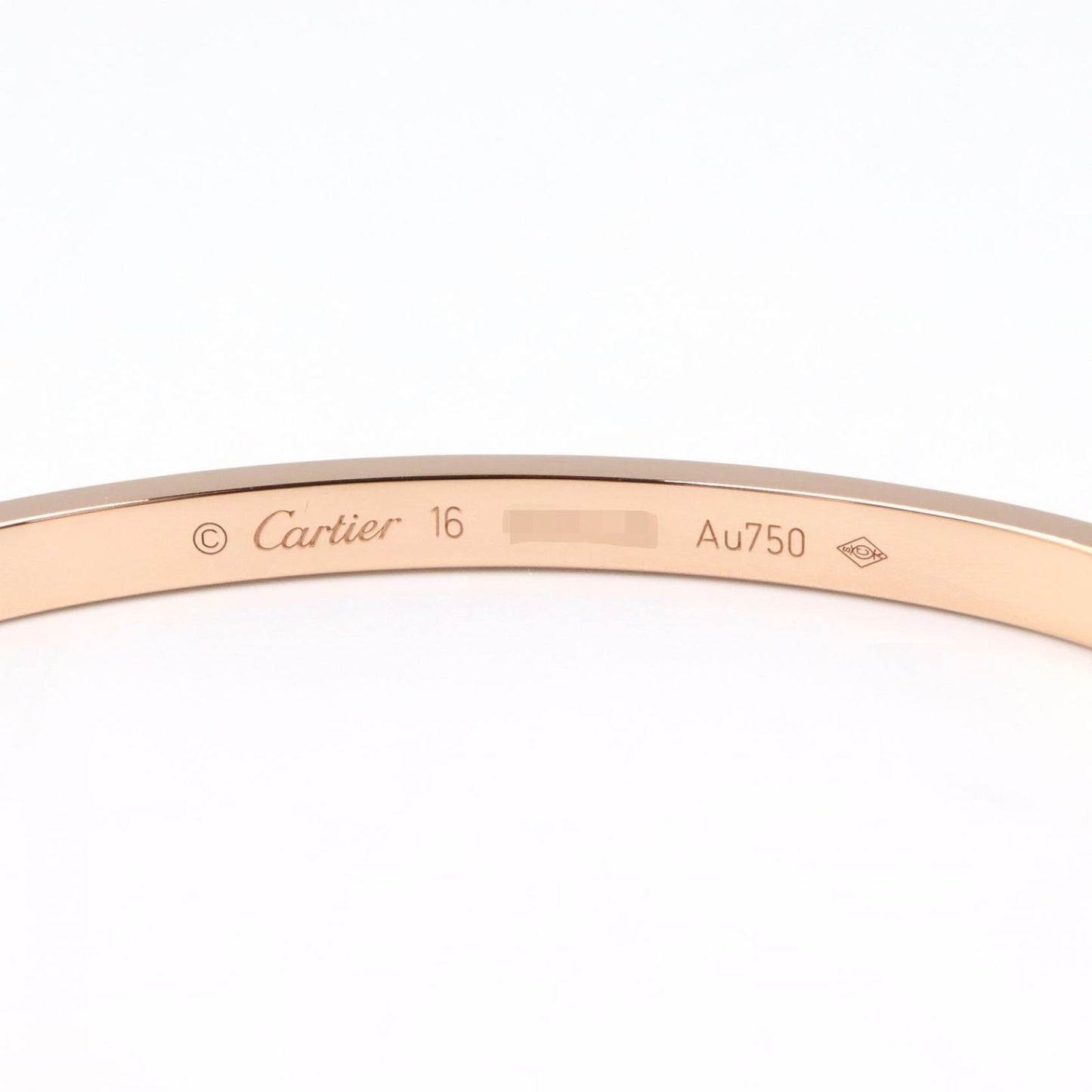 Cartier Bracelet Love Small 15 cm 18k Pink Gold Diamond — view 3