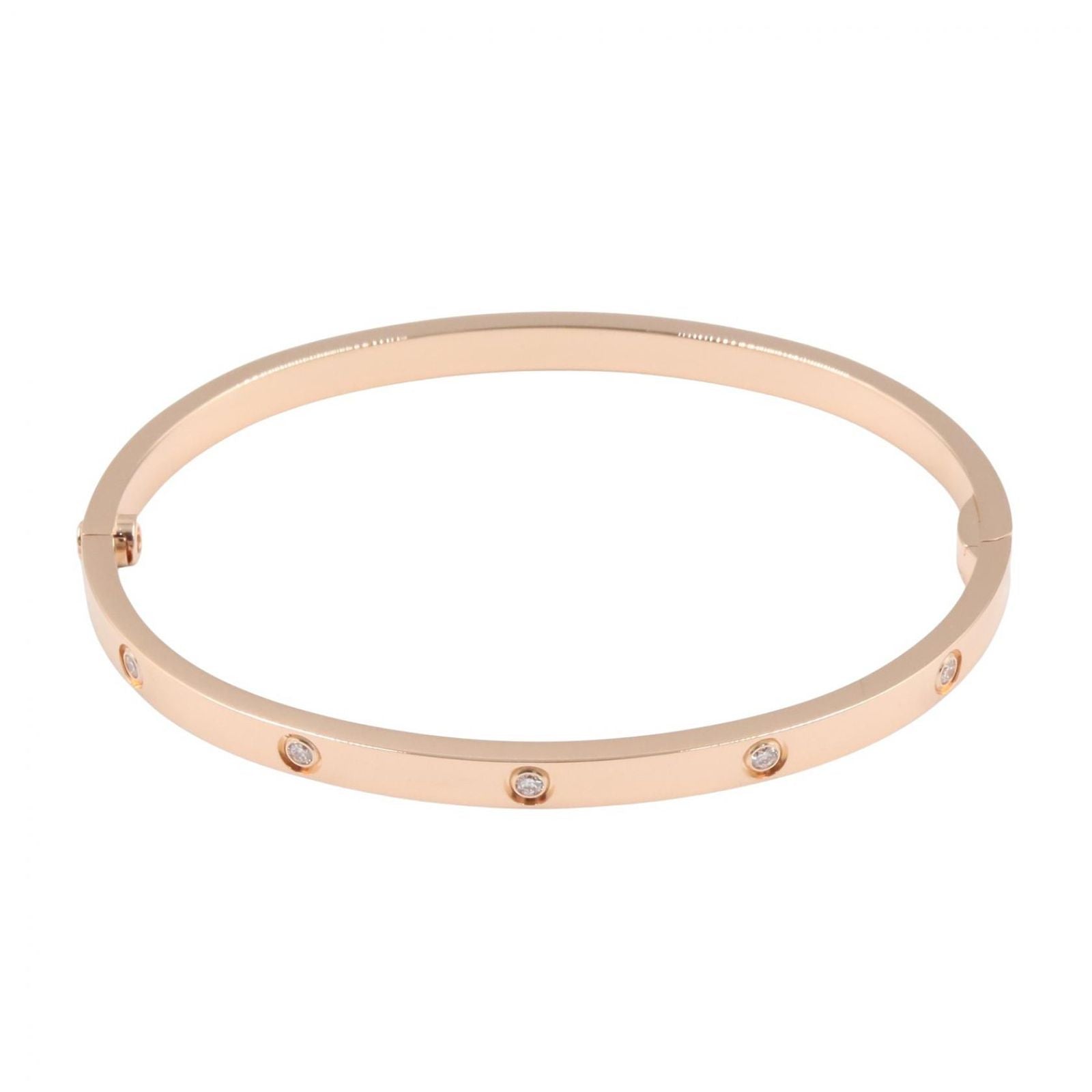 Cartier Bracelet Love Small 15 cm 18k Pink Gold Diamond — view 2