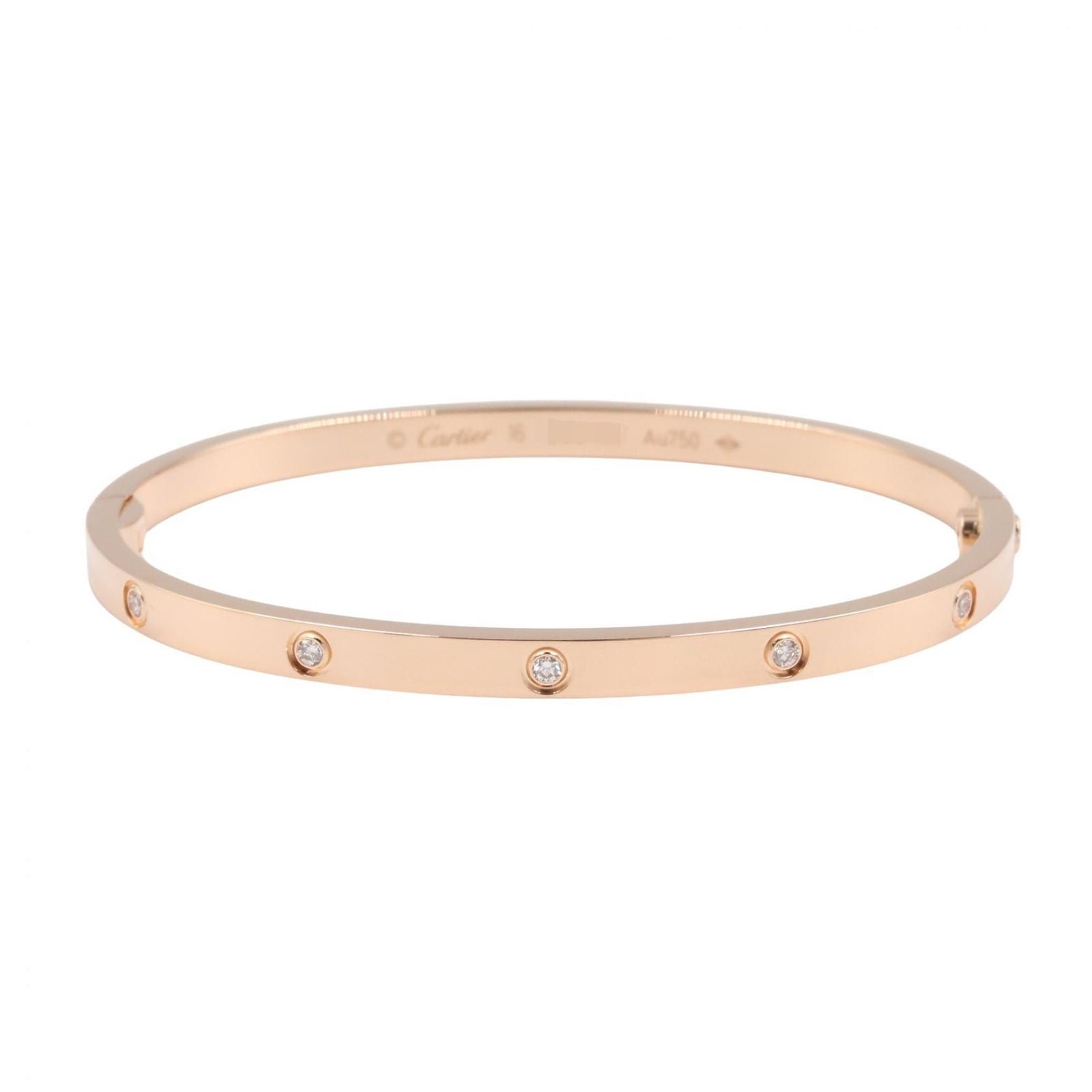 Cartier Bracelet Love Small 15 cm 18k Pink Gold Diamond