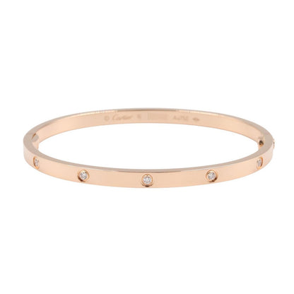Cartier Bracelet Love Small 15 cm 18k Pink Gold Diamond