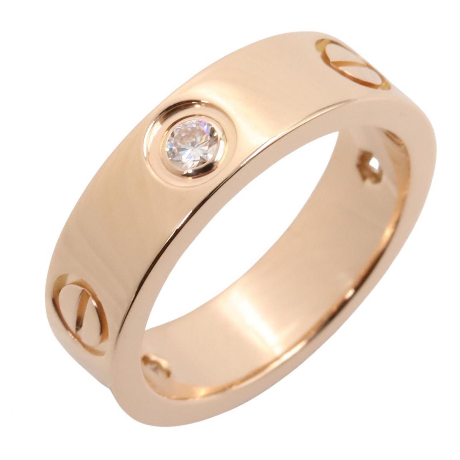 Cartier Ring Love 18k Pink Gold Diamond