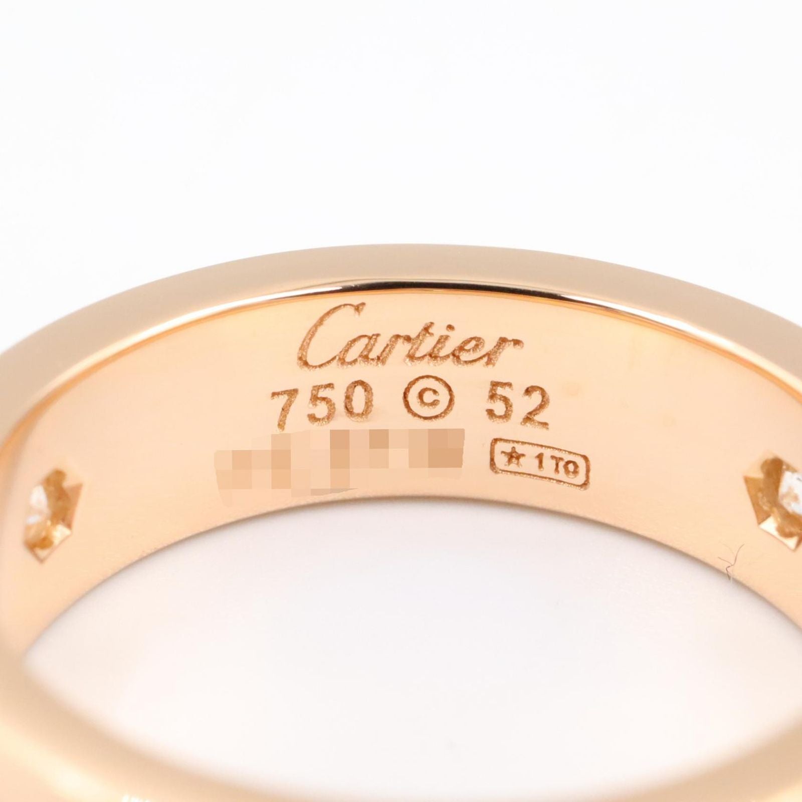 Cartier Ring Love 18k Pink Gold Diamond — view 4