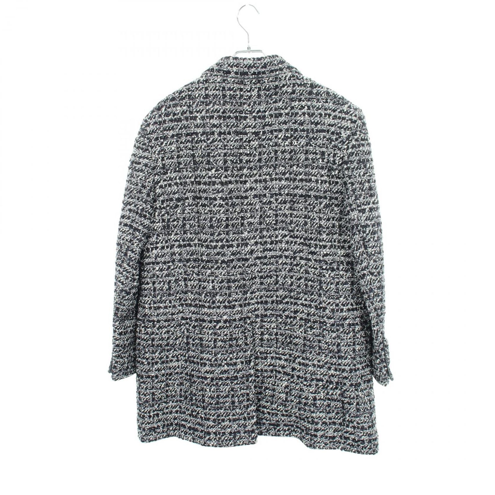 Dior Cannage Wool Blend Tweed Jacket Navy — view 2