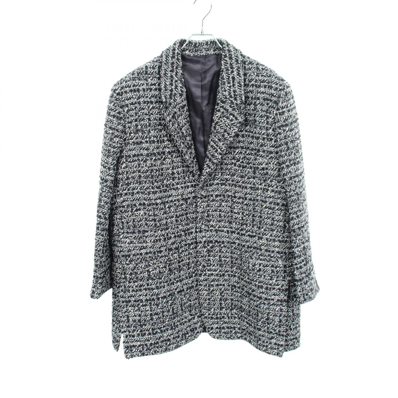 Dior Cannage Wool Blend Tweed Jacket Navy