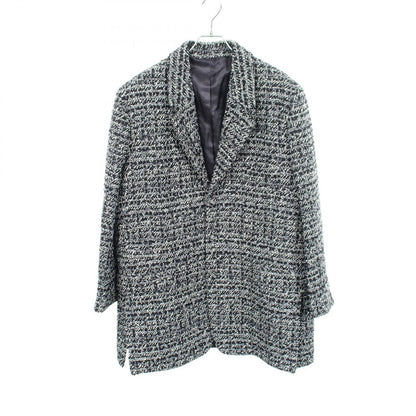 Dior Cannage Wool Blend Tweed Jacket Navy