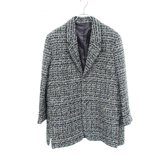 Dior Cannage Wool Blend Tweed Jacket Navy