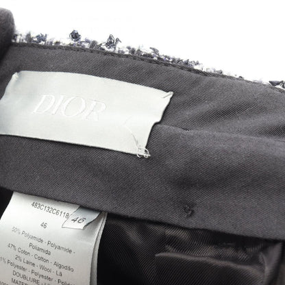 Dior Pants Cannage Twee Navy Cotton and Wool Blend — view 7