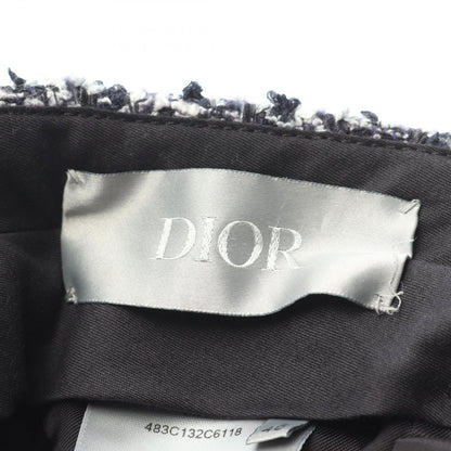 Dior Pants Cannage Twee Navy Cotton and Wool Blend — view 3