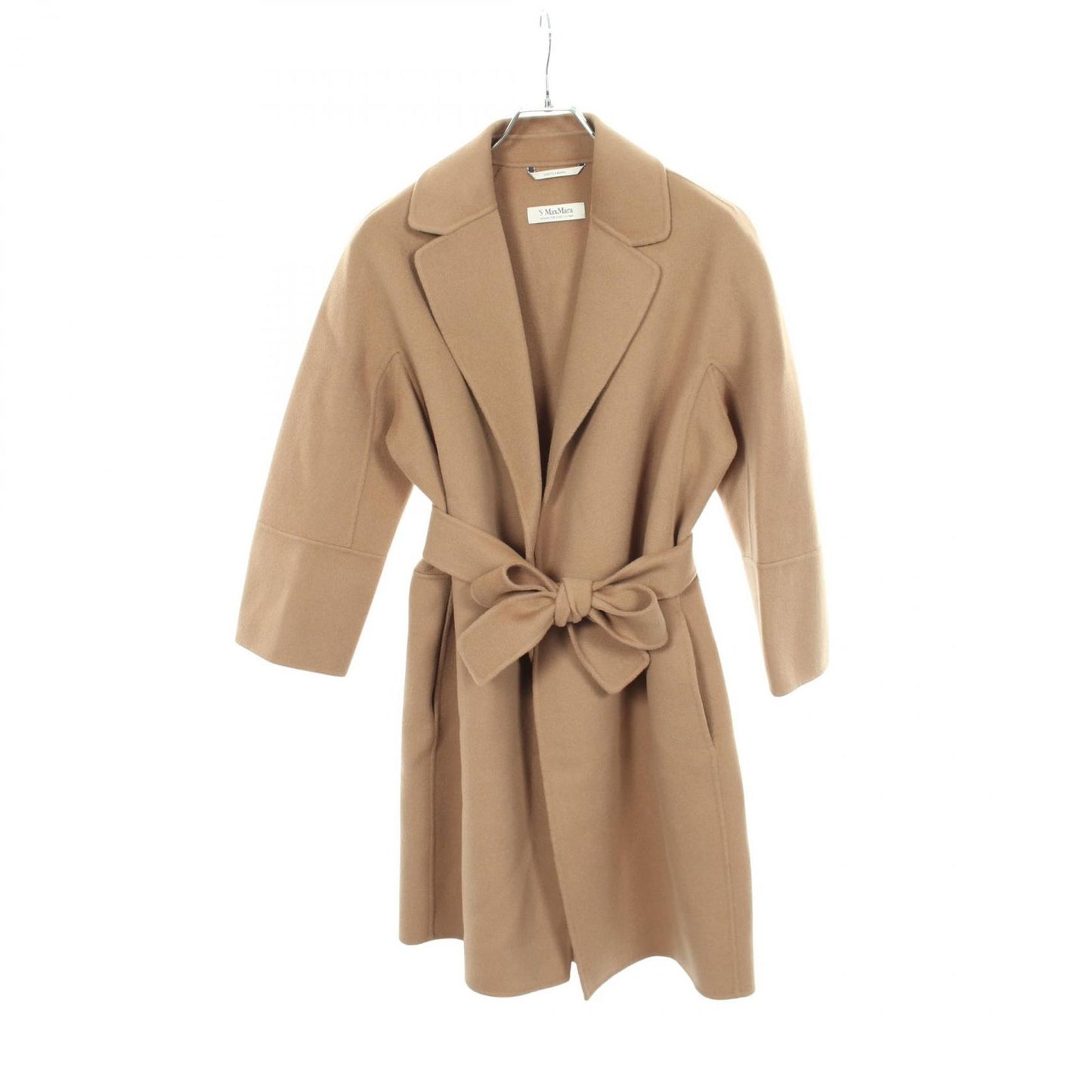 Max Mara S 'S Arona Beige Wool Belt Coat