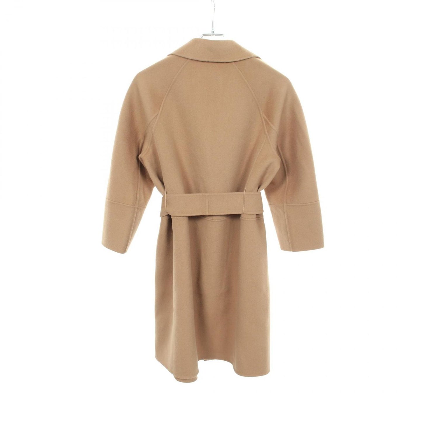 Max Mara S 'S Arona Beige Wool Belt Coat — view 2